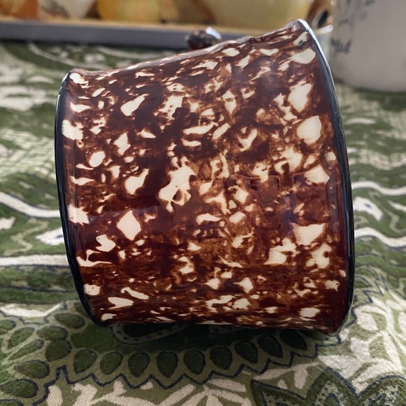 Stangl Hand Painted Sugar Bowl. Sponge ware Effect. Pottery looks new. Pristine - Picture 12 of 13